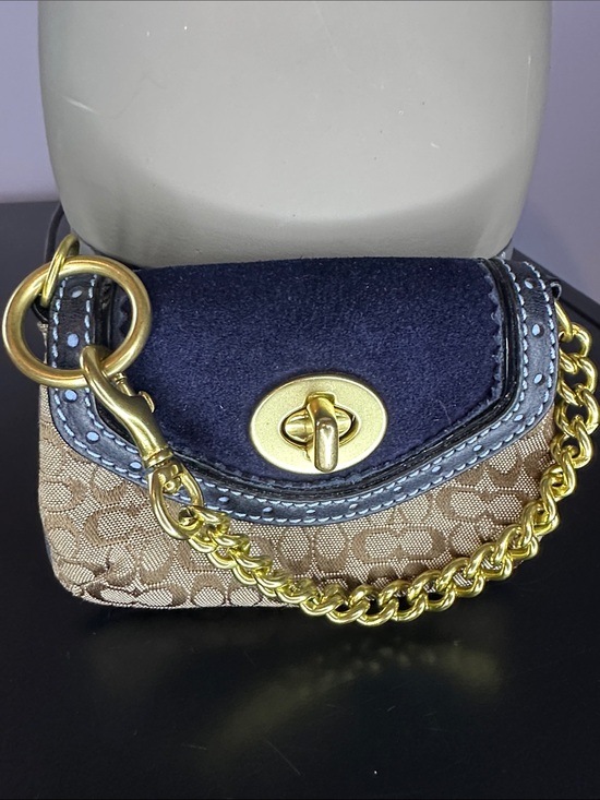 Coach Handbags - Rare Vintage 2006 Coach Micro SoHo Bag Charm Turnlock Mini Pouch Wristlet Y2K